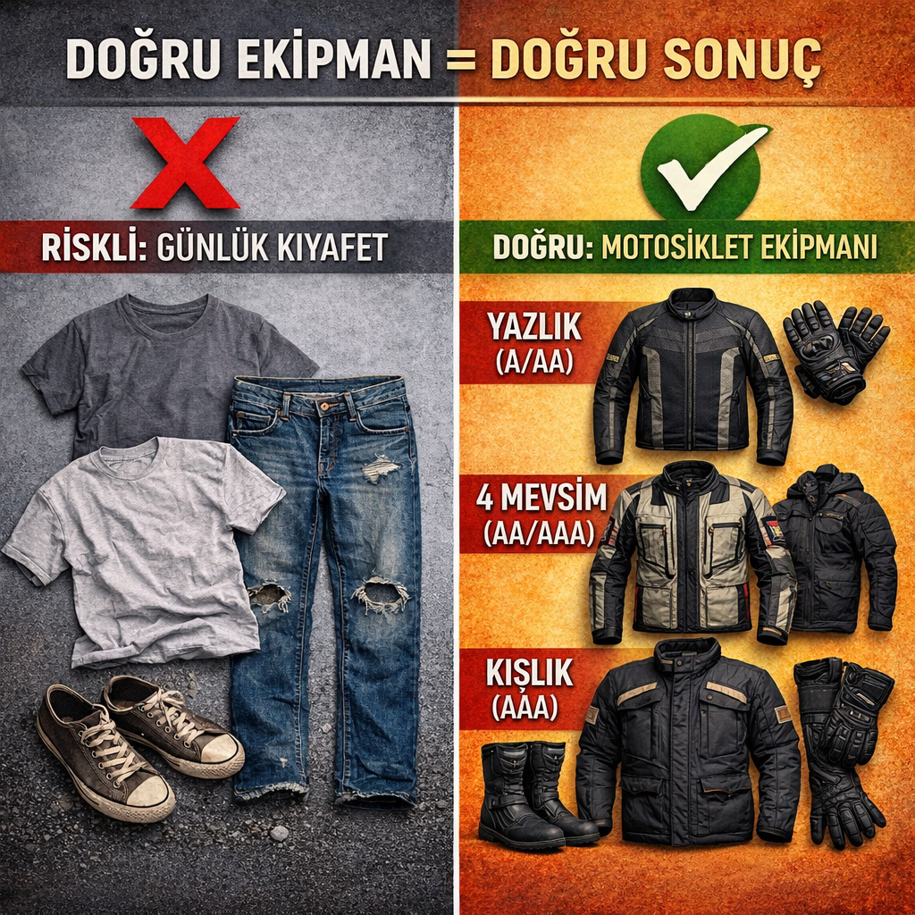 Doğru Ekipman = Doğru Sonuç: Motosiklet Ekipman Seçimi ve Güvenlik Rehberi