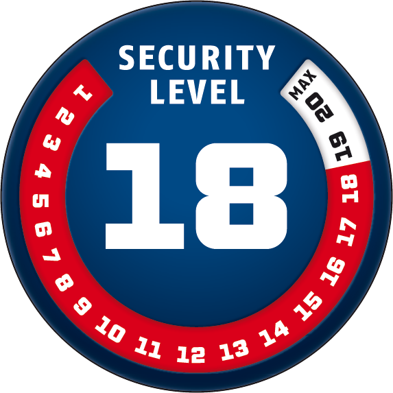 ABUS 8077 2.0 Granit Detecto XPLUS - Kırmızı Disk Kilidi