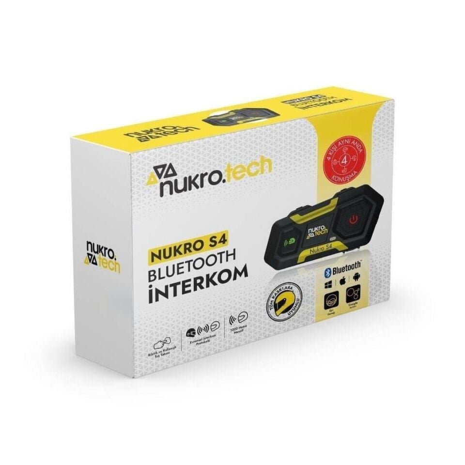 Nukrotech Nukro S4 Bluetooth İnterkom