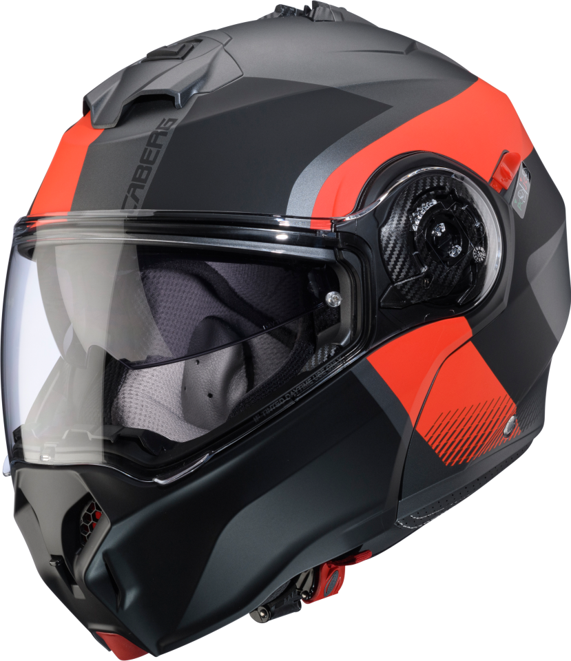 Duke Evo Indy Mat Metalik Gri/Fosfor Kırmızı/Siyah