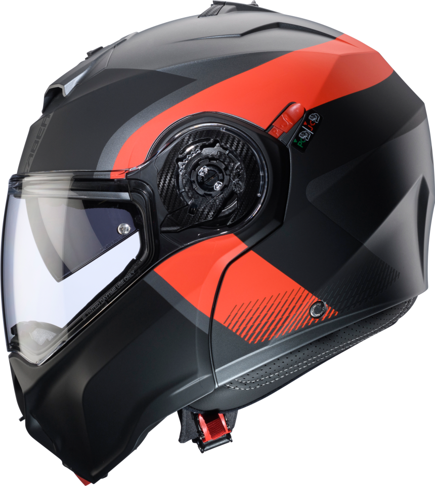 Duke Evo Indy Mat Metalik Gri/Fosfor Kırmızı/Siyah