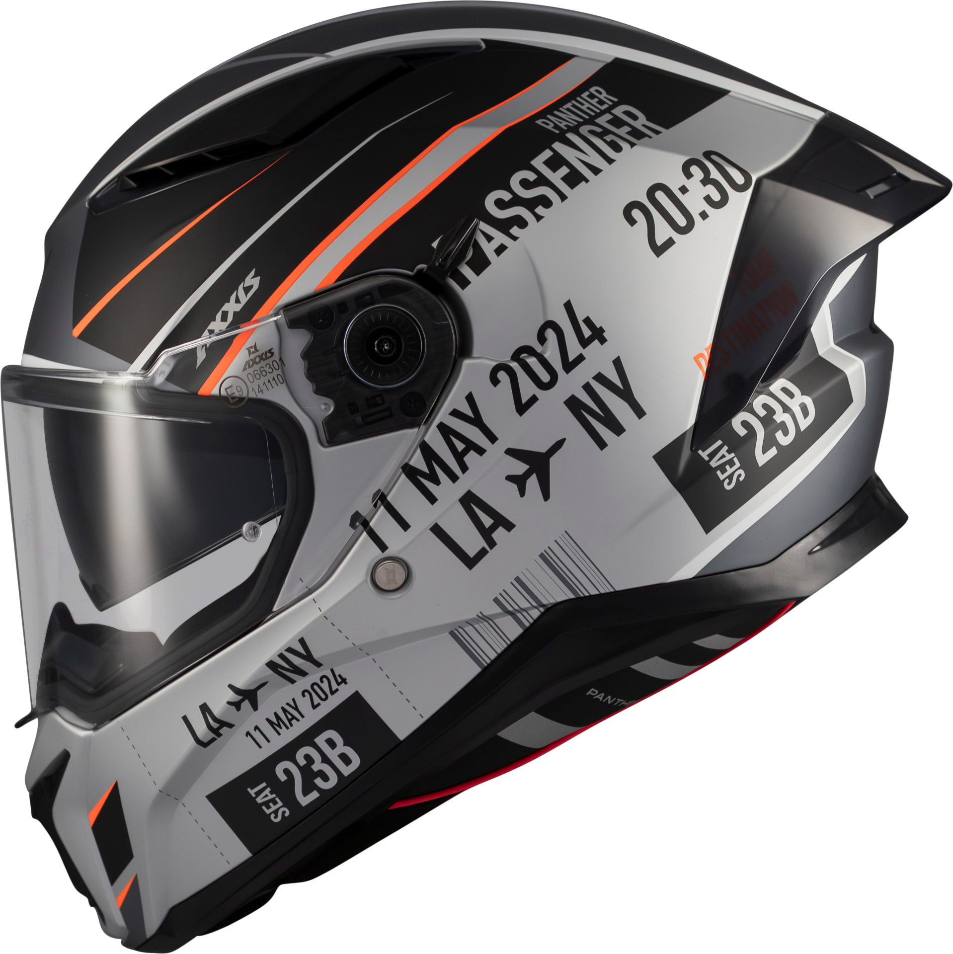 Panther Passenger Mat/Siyah/Gri