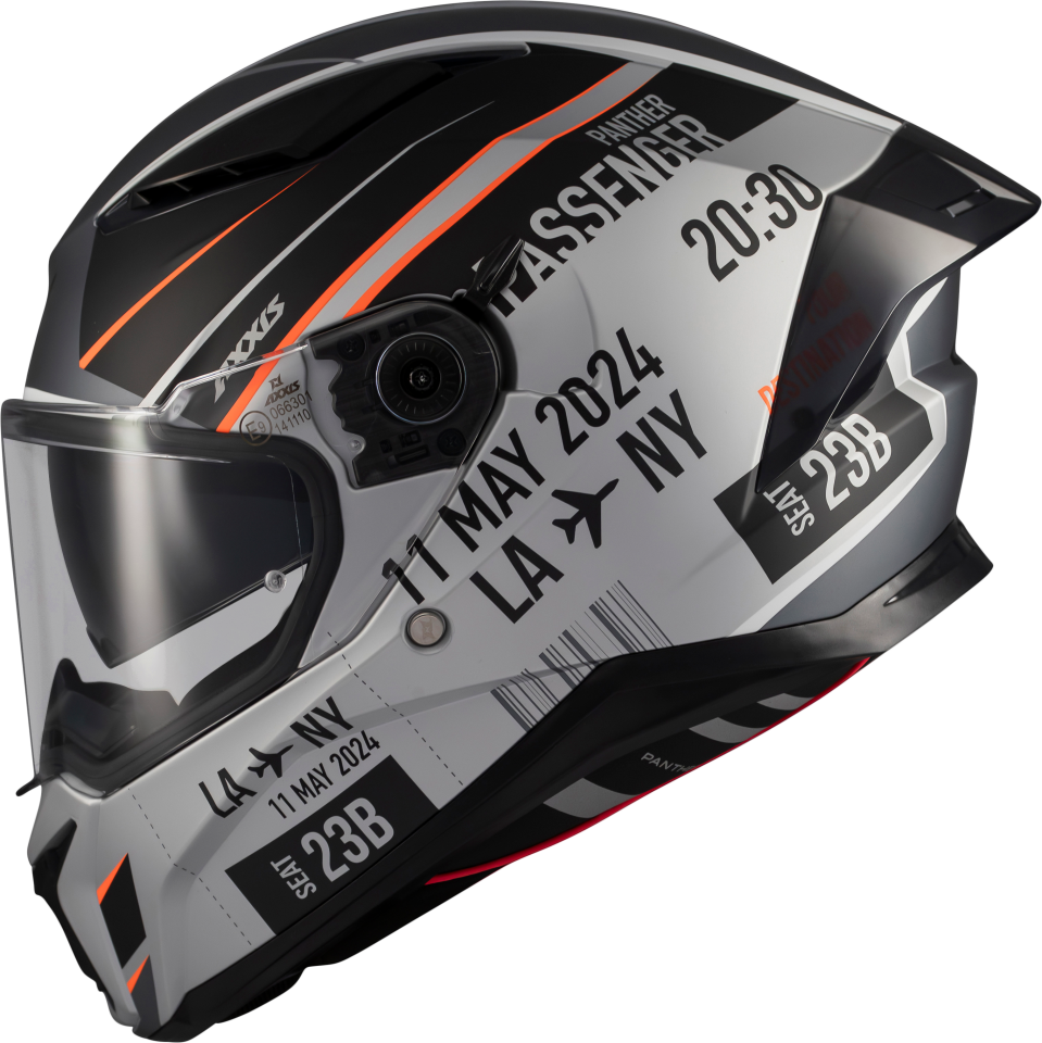 Axxis Panther Passenger Mat/Siyah/Gri