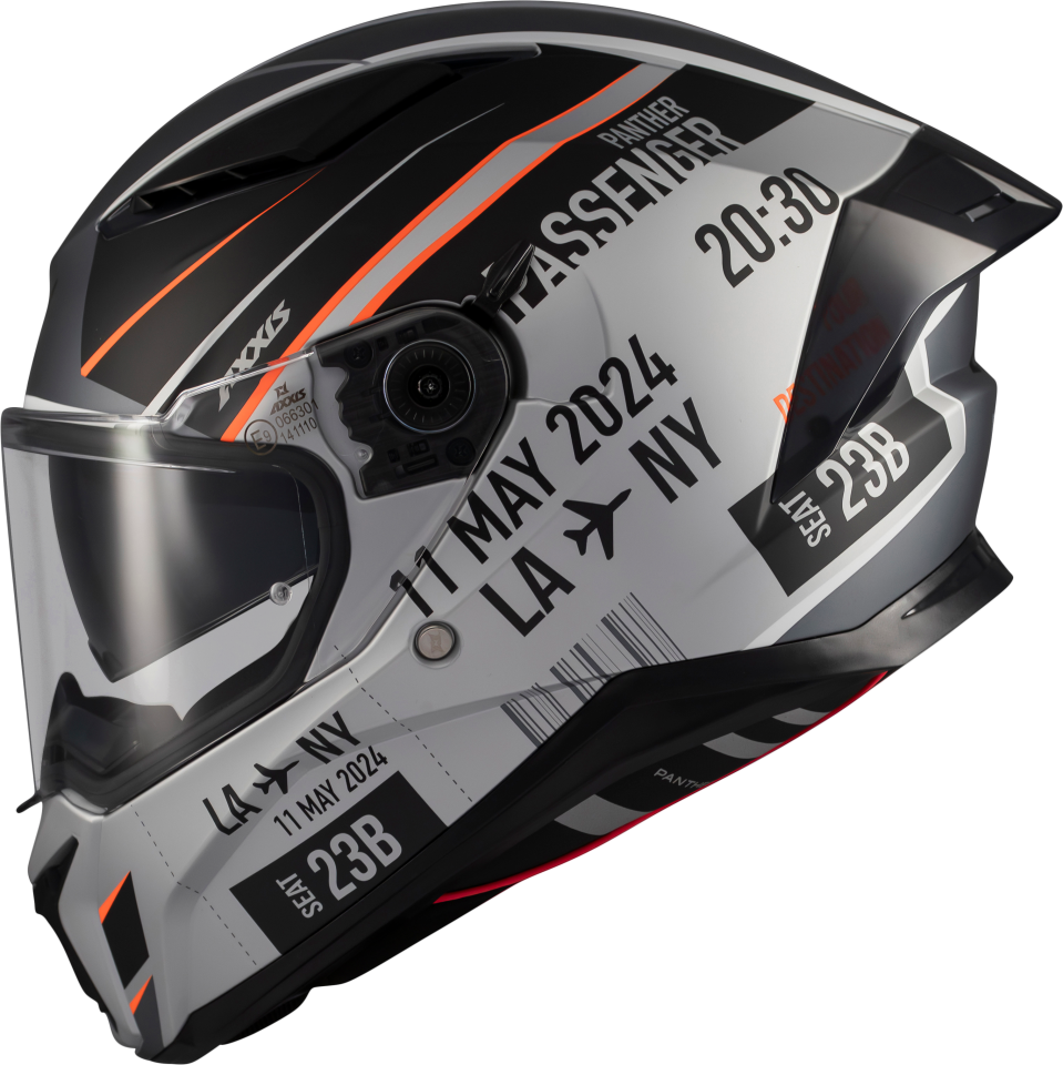 Panther Passenger Mat/Siyah/Gri