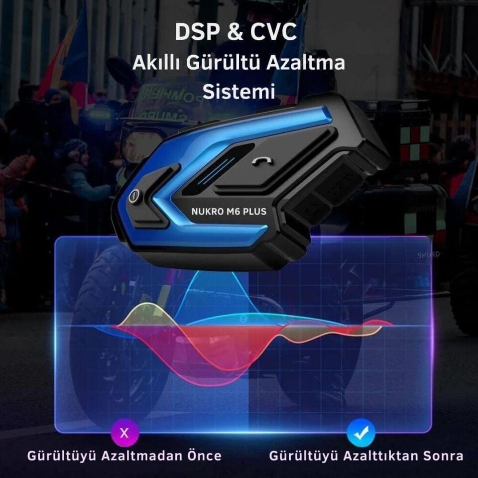 Nukrotech Nukro M6 PLUS Bluetooth 6 Kişilik İnterkom