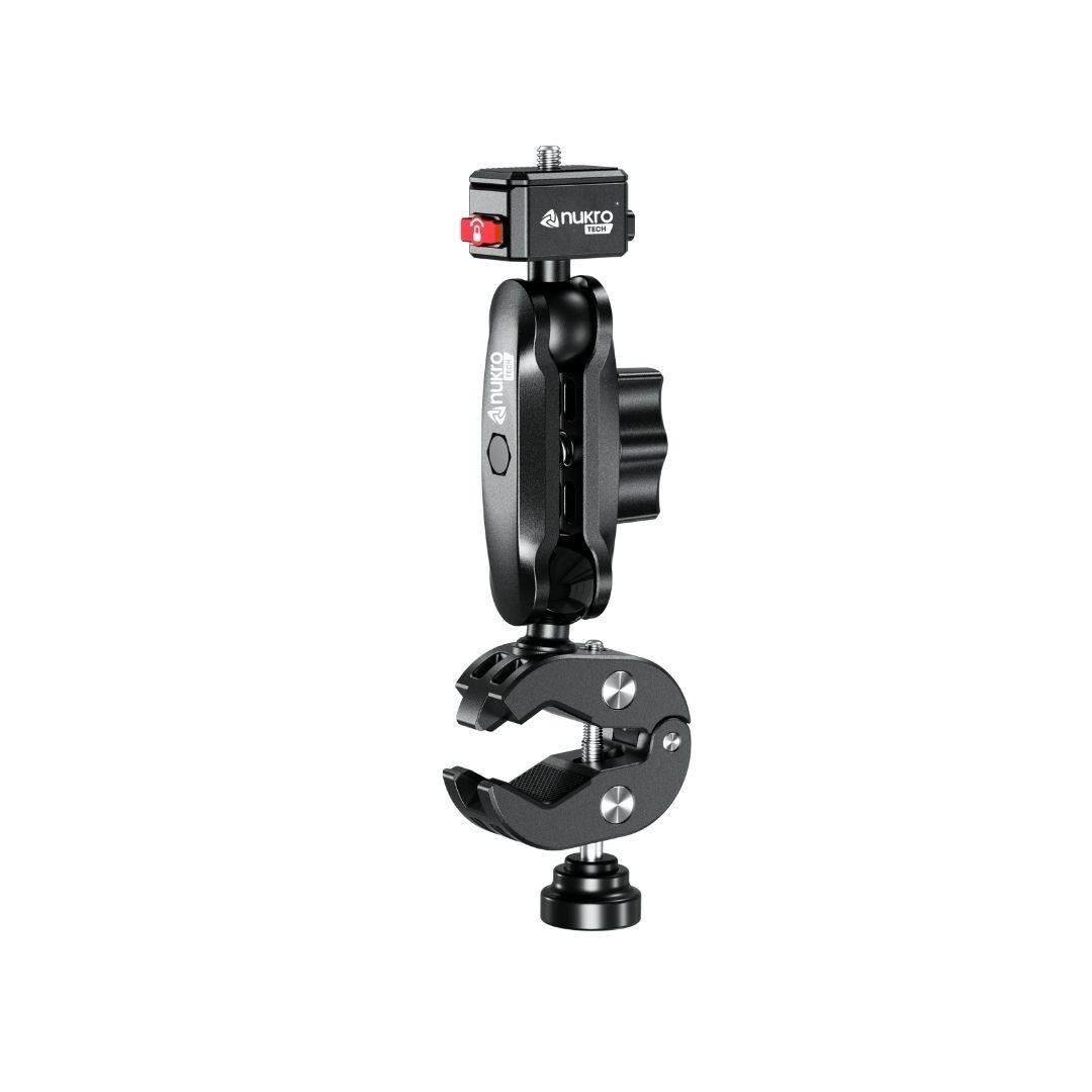 Kelepçe Bağlantılı 360 Aksiyon Kamera Tutucu Tak Çıkar Başlıklı