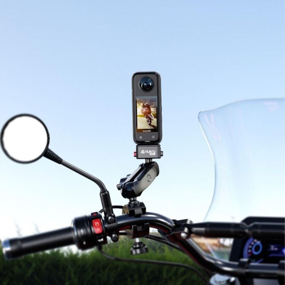 Kelepçe Bağlantılı 360 Aksiyon Kamera Tutucu Tak Çıkar Başlıklı