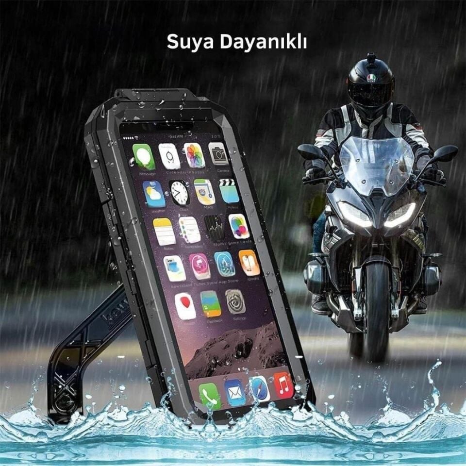 Nukrotech M18 -53 Döküm Ayna Dibi Bağlantılı Su Geçirmez Telefon Tutucu