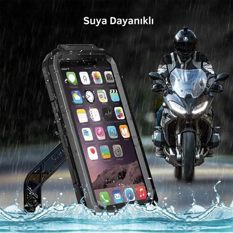 Nukrotech M18-53 Döküm Ayna Dibi Bağlantılı Su Geçirmez Telefon Tutucu