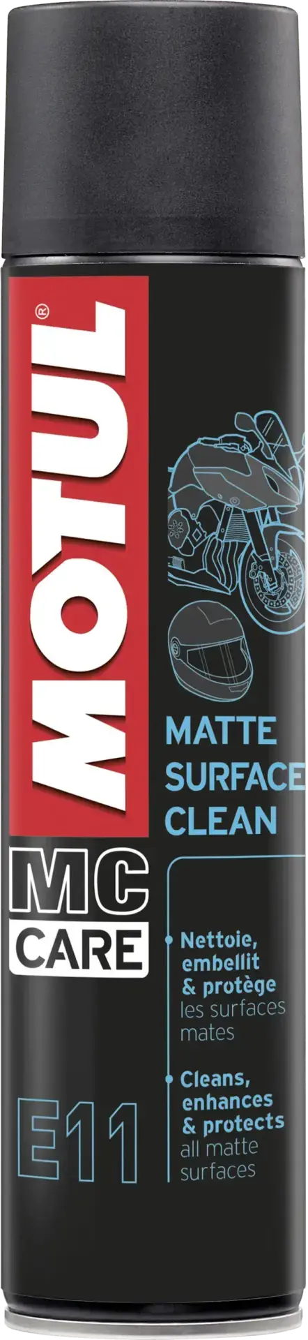 Motul E11 Matte Surface Clean / Mat Yüzey Temizleme Spreyi / 400 ML