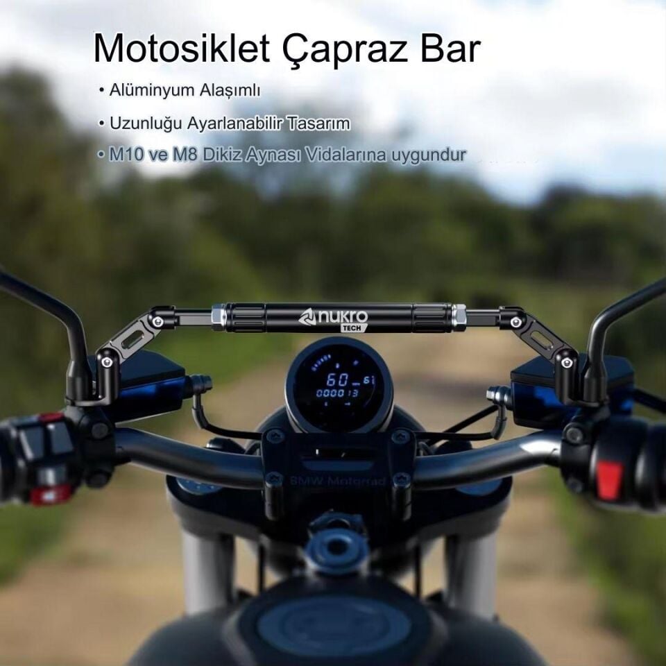 2 Ayna Dibi Arası Crossbar Uzatma Çubuğu ve Denge Çubuğu