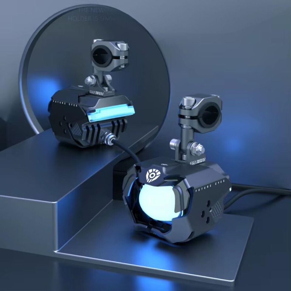 Future Eyes F30P Motosiklet Sis Farı 120W Mavi Angel