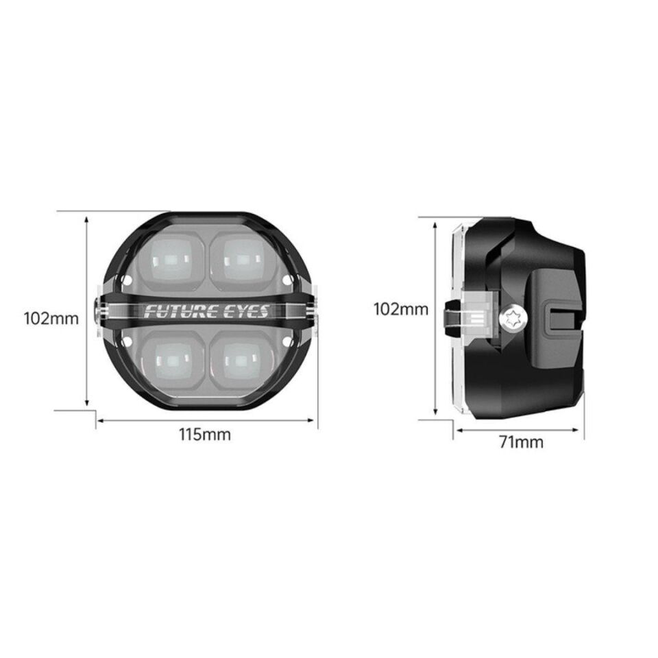 Future Eyes X100 Motosiklet Sis Farı 180W