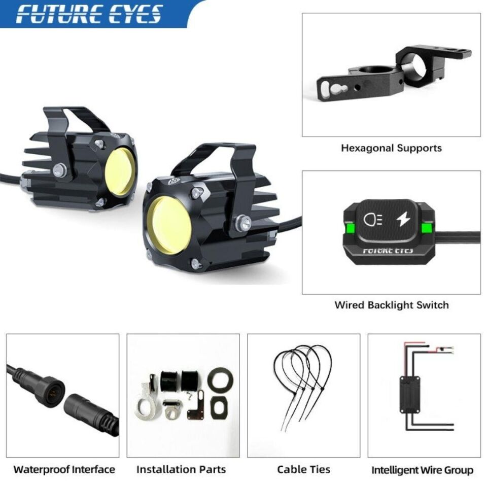 Future Eyes F150SR Motosiklet Sis Farı 60W