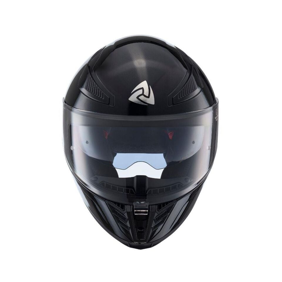YM-853 Solid Gloss Black Kapalı Kask
