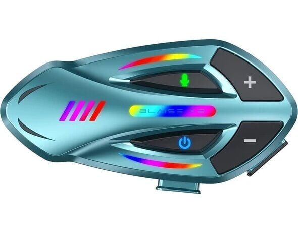 Blaise X2 Bluetooth Motosiklet İnterkom Mavi