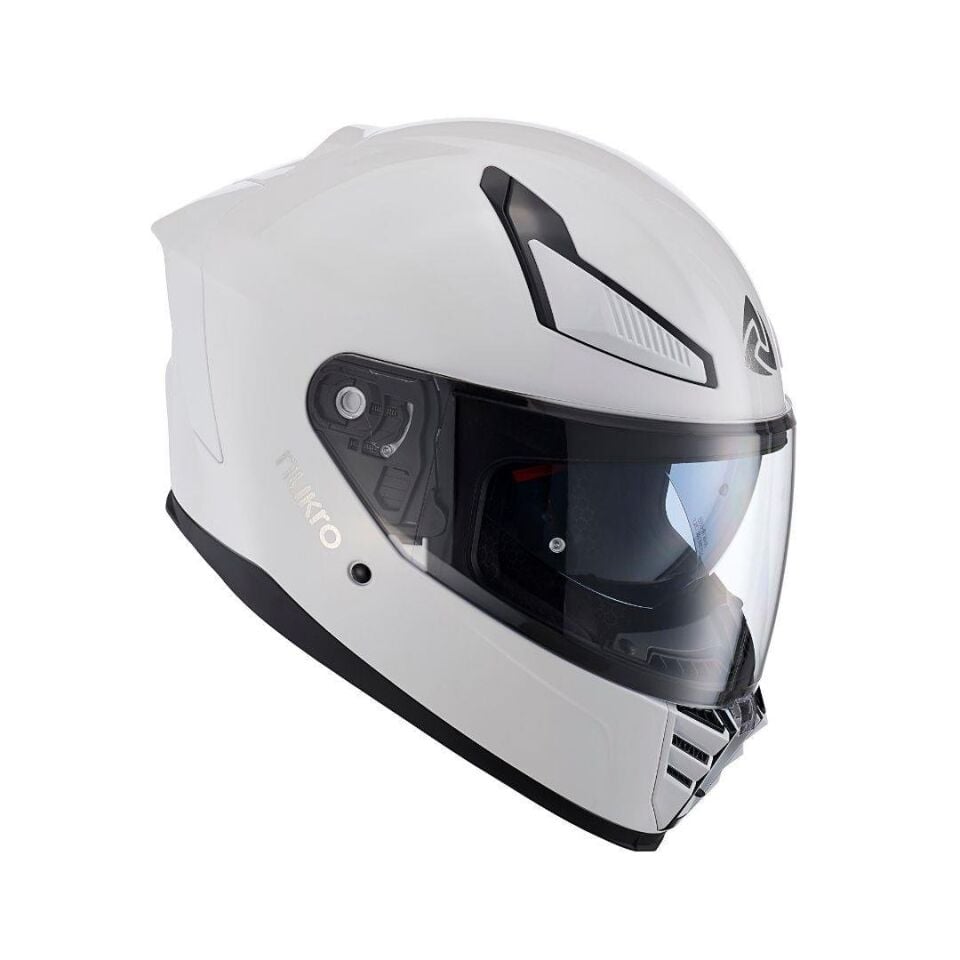 YM-853 Solid Gloss White Kask