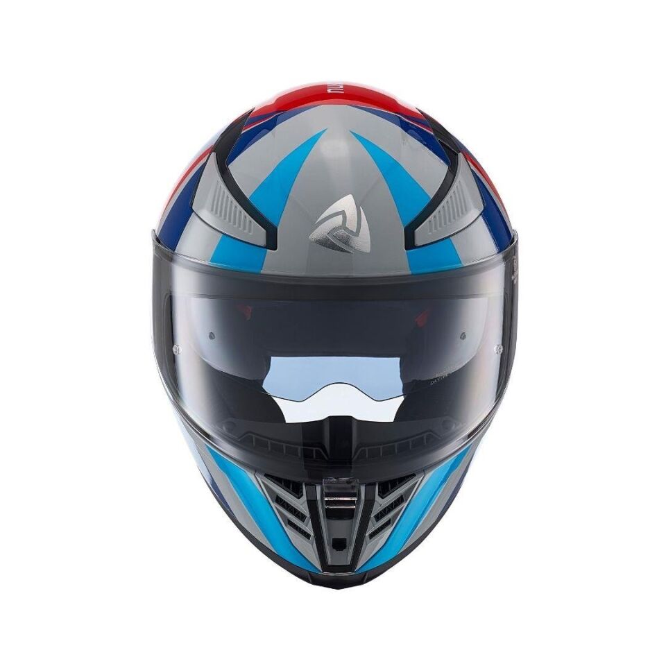 YM-853 AIX White Red Blue Kapalı Kask