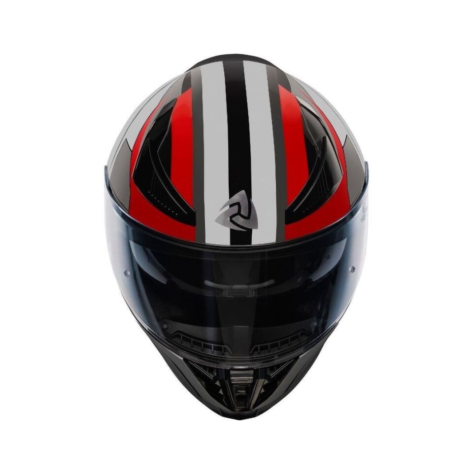 YM-853 Shine Red White Kask