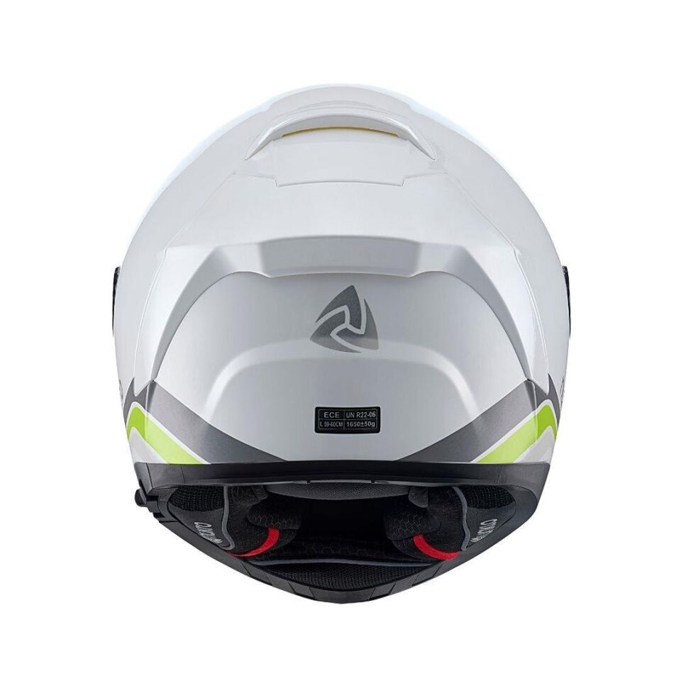 YM-853 Strip White Kask