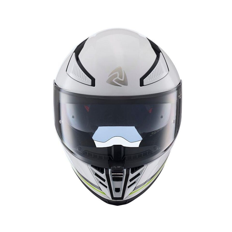 YM-853 Strip White Kask