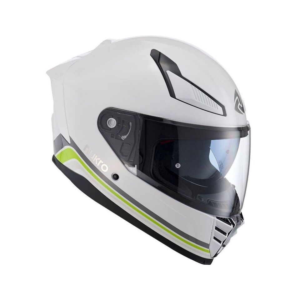 YM-853 Strip White Kask
