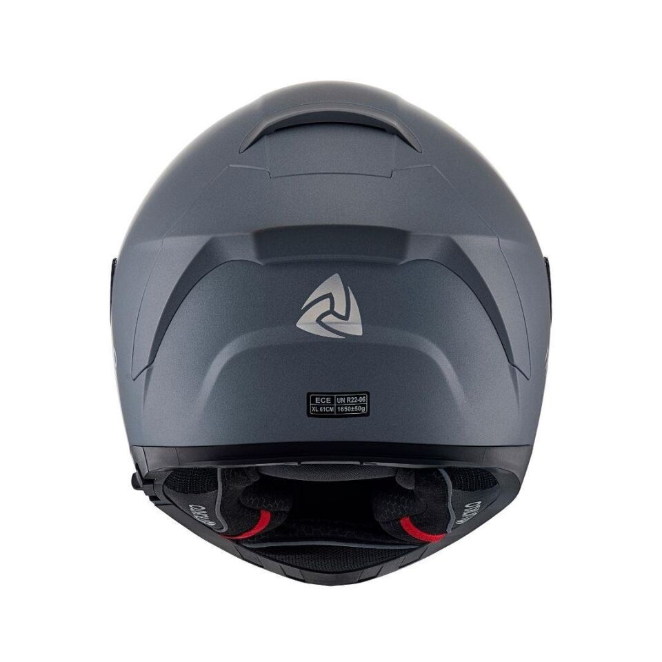 YM-853 Solid Matt Silver Kapalı Kask