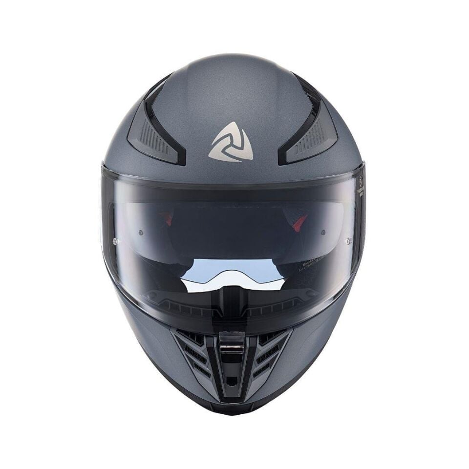 YM-853 Solid Matt Silver Kapalı Kask