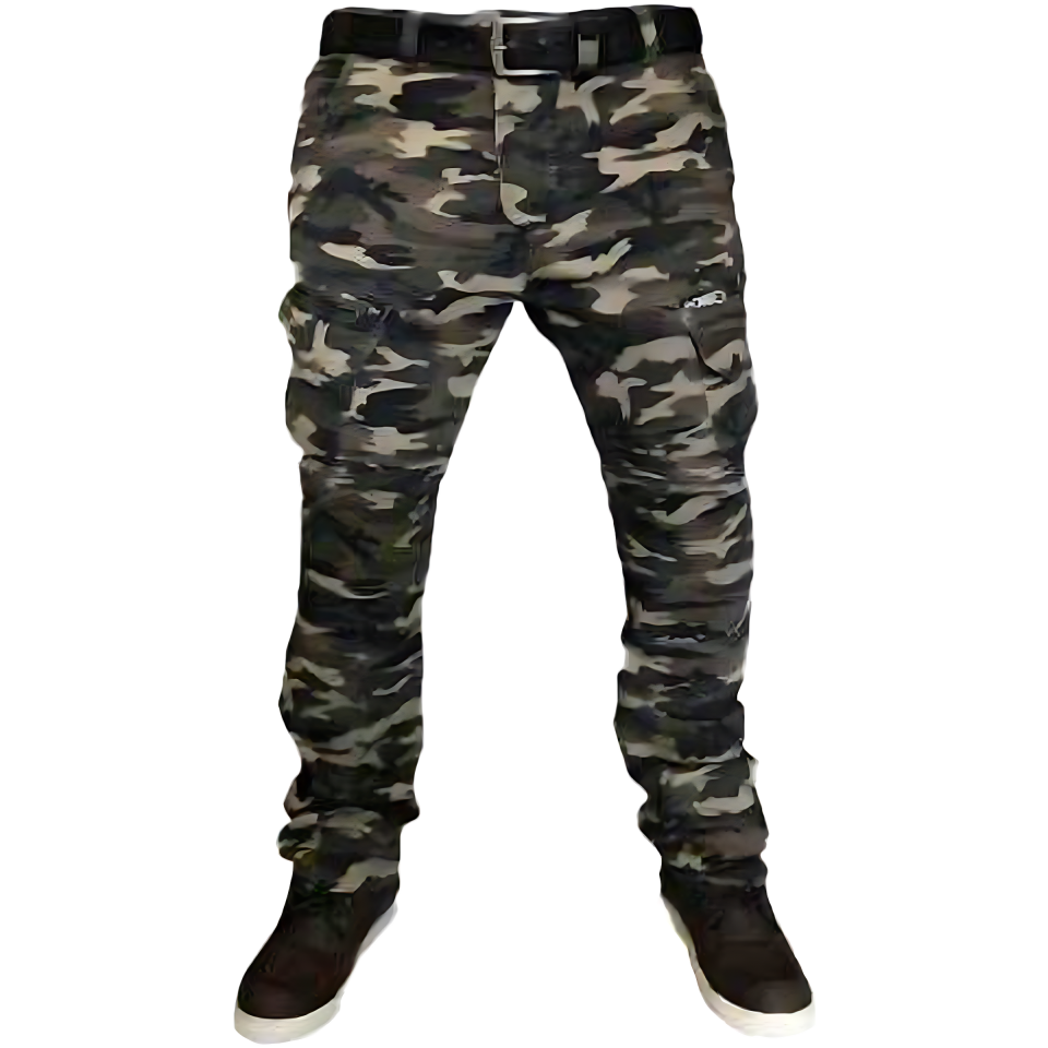 Amanos Kevlar Kot Motosiklet Pantolonu - Kamuflaj