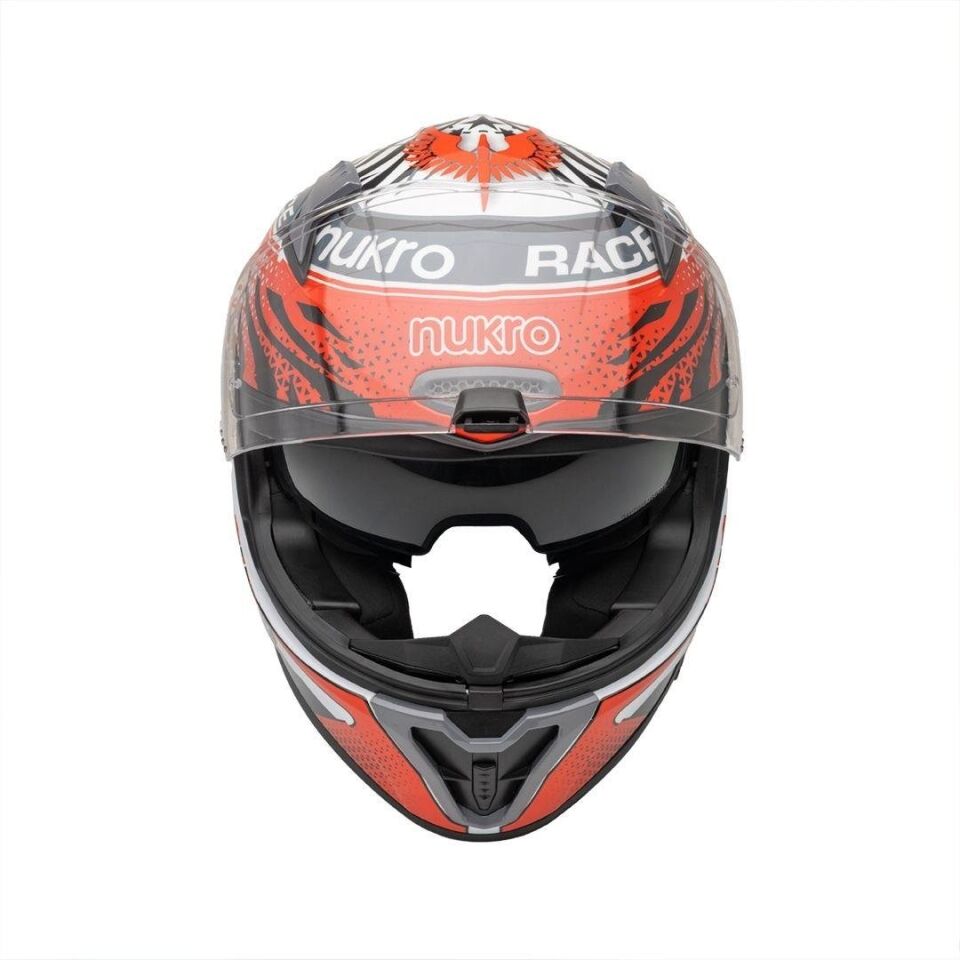 B-506 Combo White-Red-Grey-Yellow Kapalı Kask