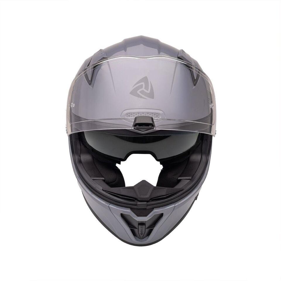 B-506 Solid Gloss Grey Kapalı Kask