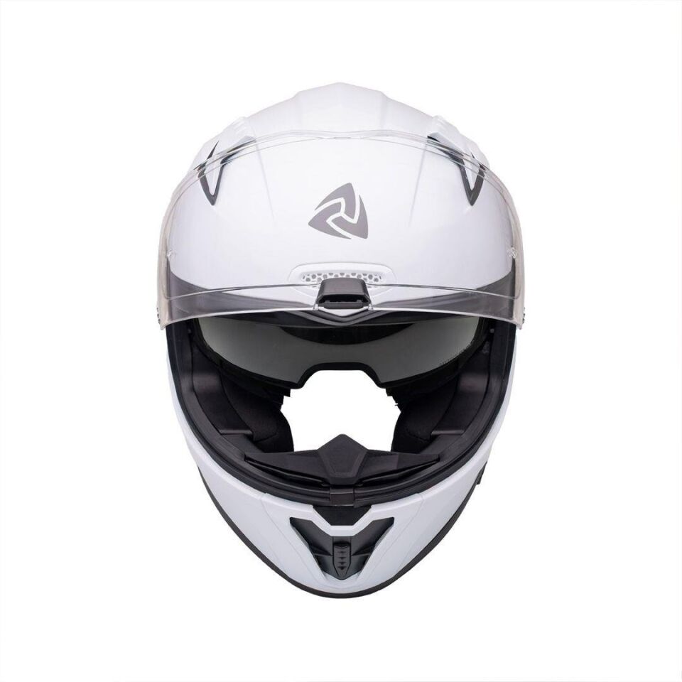 B-506 Solid Gloss White Kapalı Kask