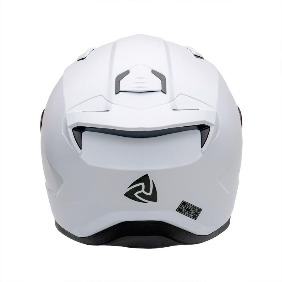 B-506 Solid Gloss White Kapalı Kask