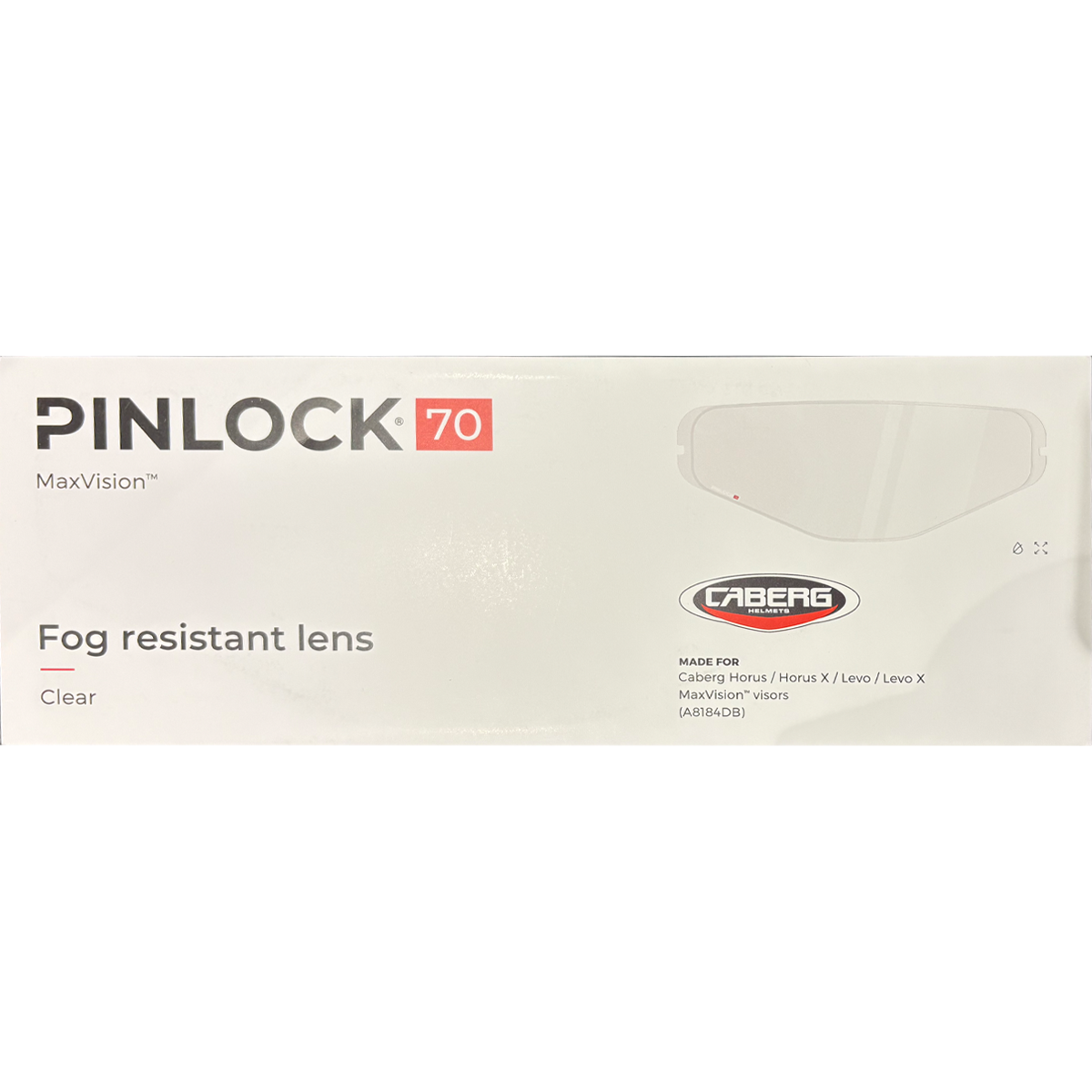 Pinlock 70 - Caberg Horus/Horus X/Levo/Levo X İçin Buğu Önleyici - A8184DB