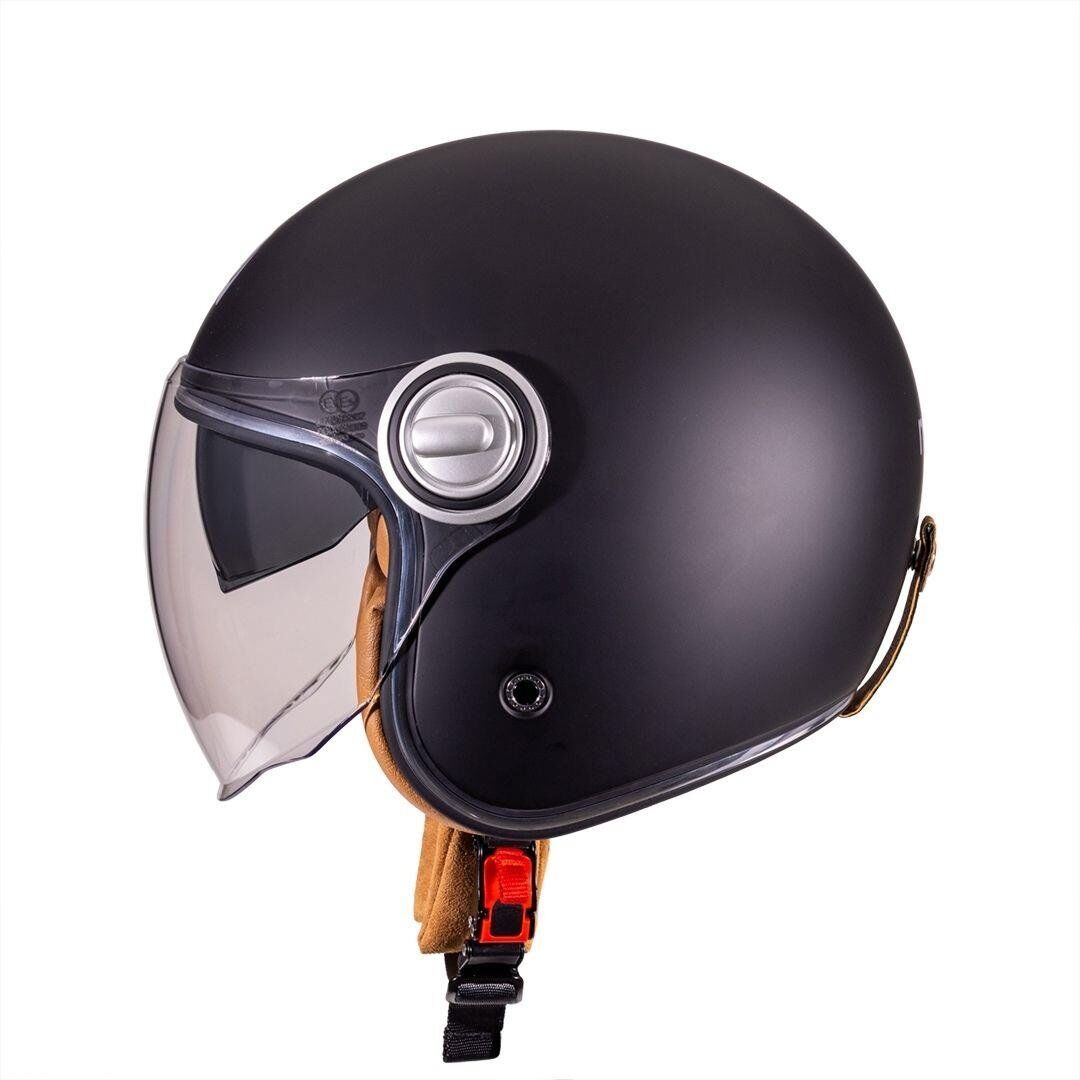 B-108 Solid Matt Black Açık Kask