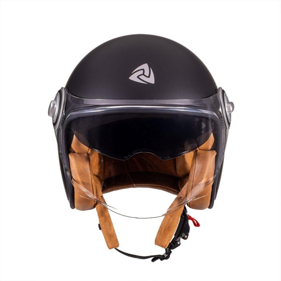 B-108 Solid Matt Black Açık Kask