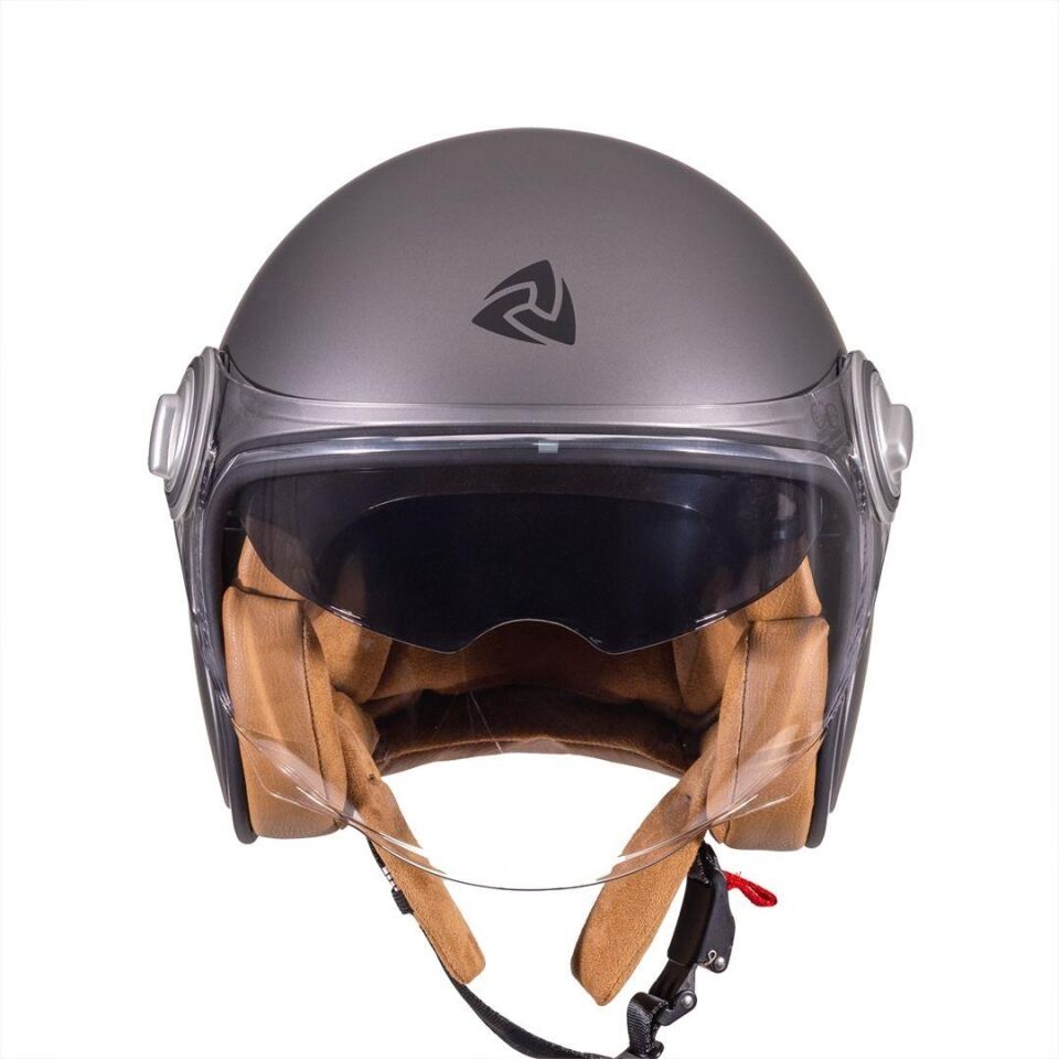 B-108 Solid Matt Titan Açık Kask