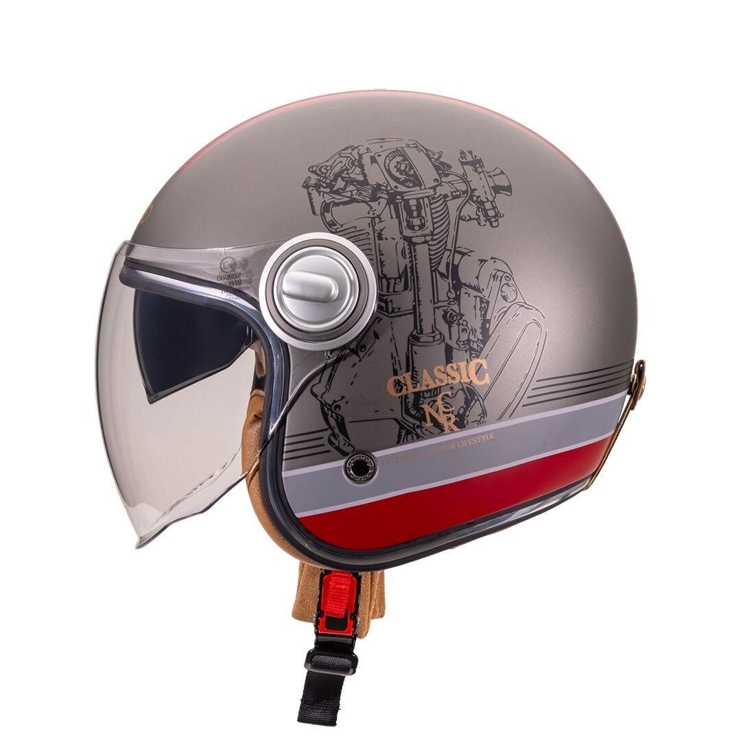 B-108 Super Sport Titan-Red Açık Kask