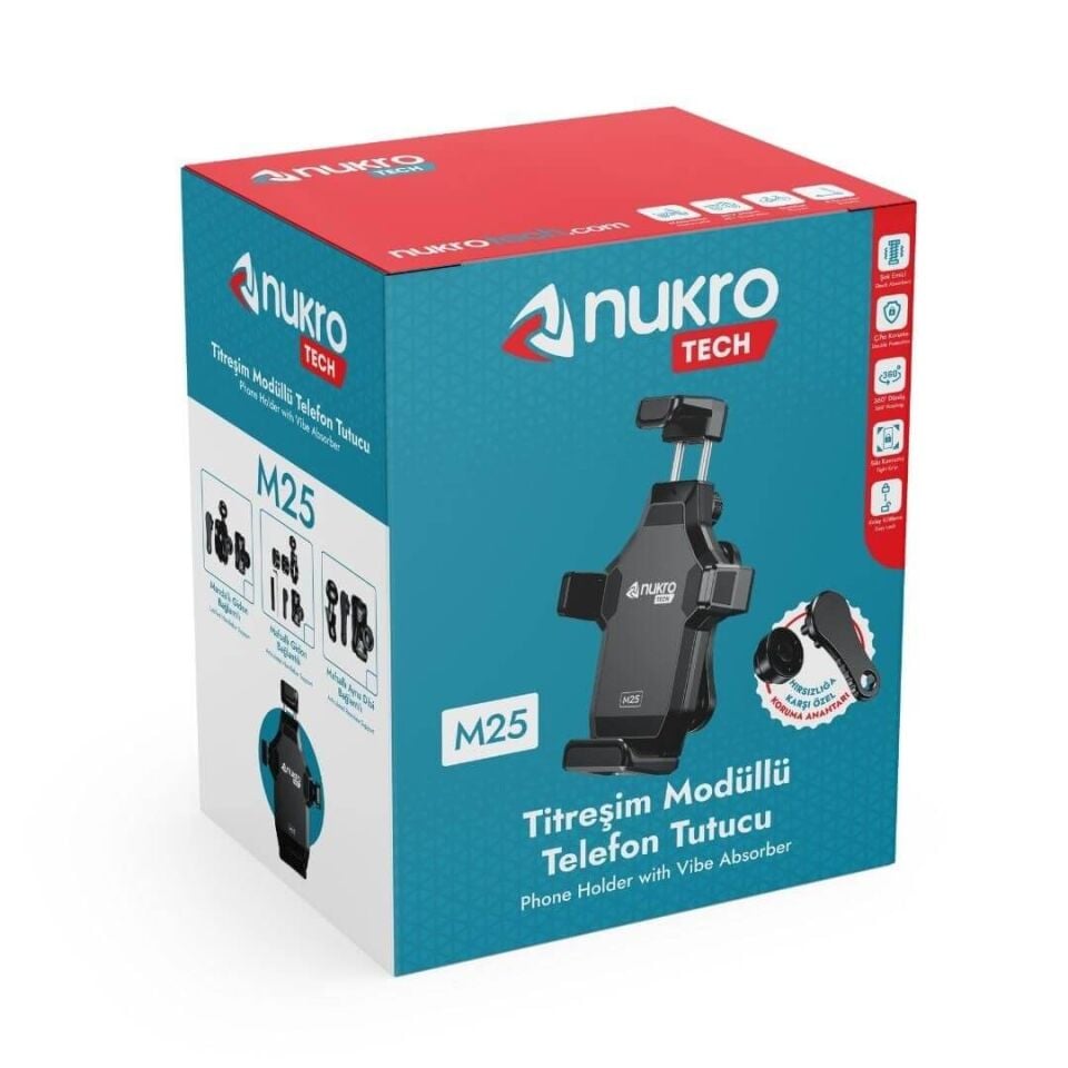 Nukrotech M25 Titreşim Modüllü Telefon Tutucu
