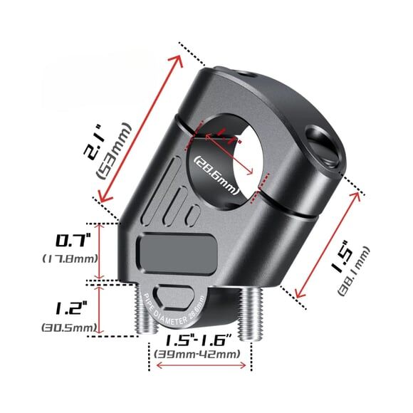 32mm Gidon Yükseltme Siyah