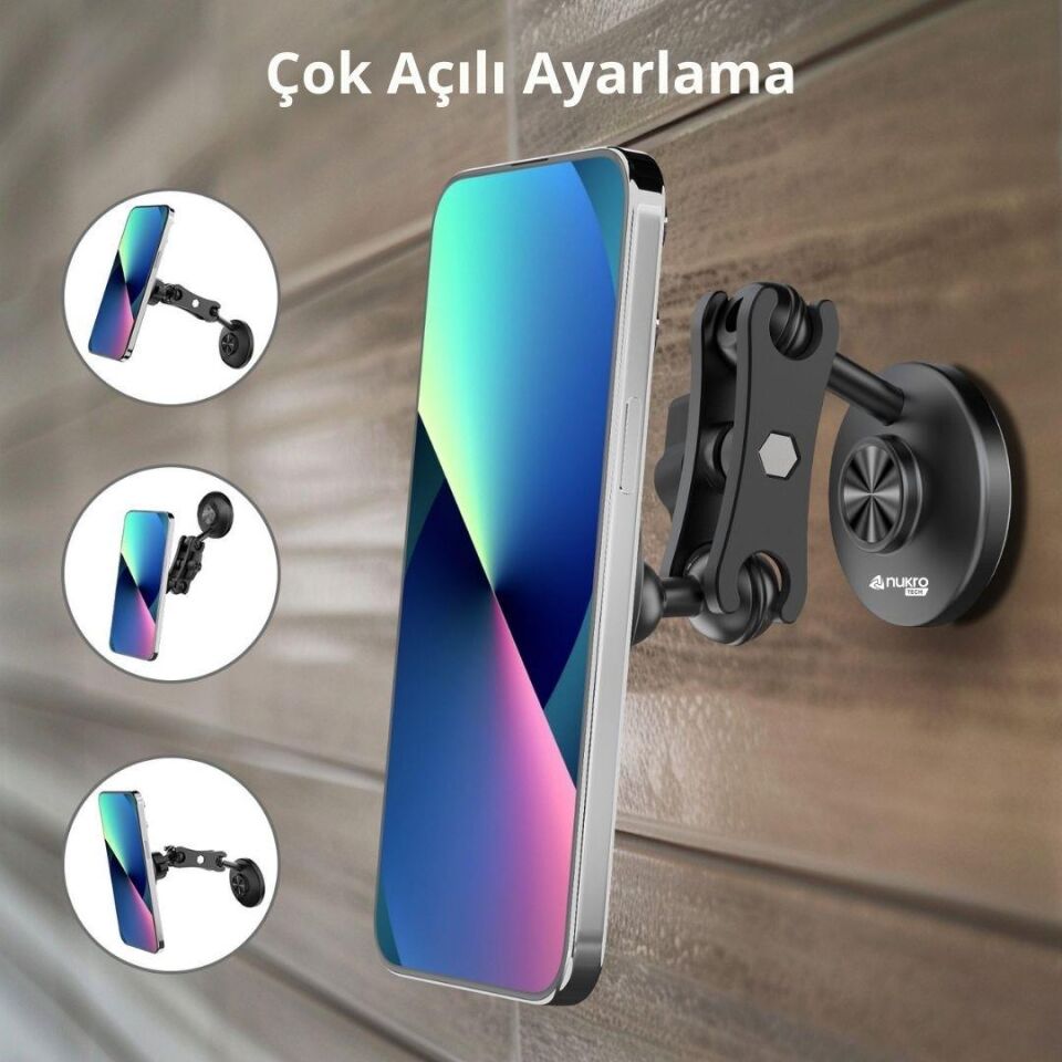 CFX-14 Manyetik Telefon Tutucu (Yapışkanlı – MagSafe Uyumlu)