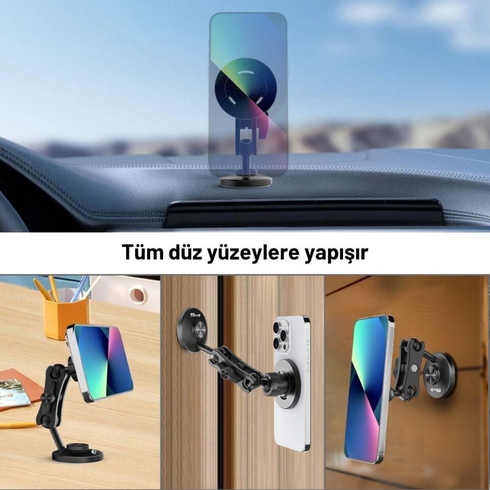 CFX-14 Manyetik Telefon Tutucu (Yapışkanlı – MagSafe Uyumlu)