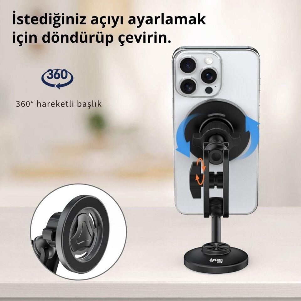 CFX-14 Manyetik Telefon Tutucu (Yapışkanlı – MagSafe Uyumlu)
