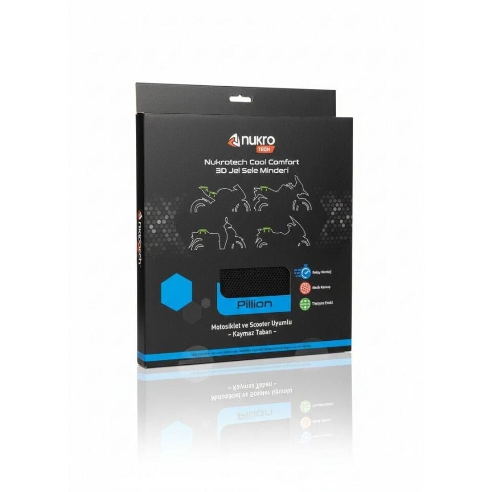 Nukrotech Cool Comfort 3D Jel Sele Minderi - Pillion