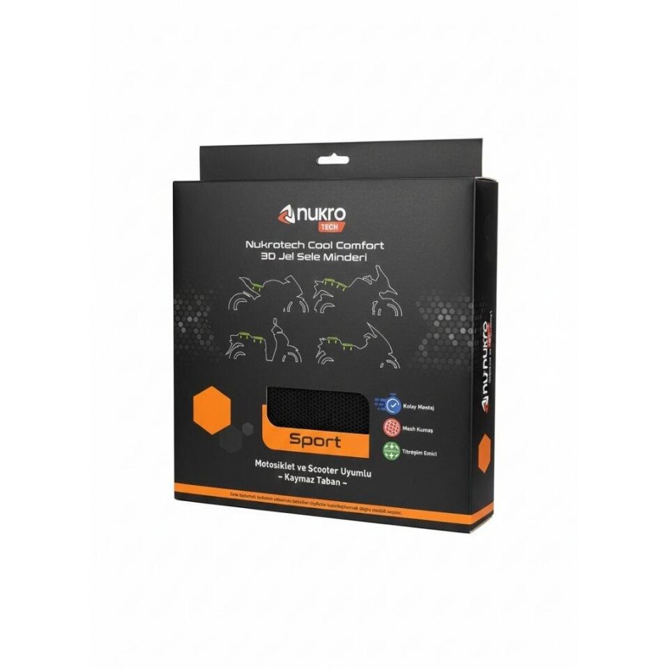 Nukrotech Cool Comfort 3D Jel Sele Minderi - Sport