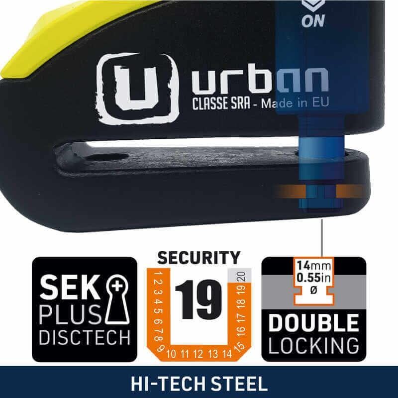 URBAN SECURITY 999 SRA ALARMLI DİSK KİLİDİ 14mm