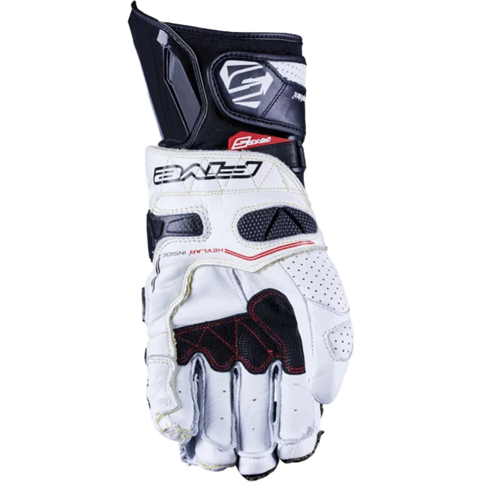 Five Gloves RFX Race - Siyah/Beyaz Yarış Eldiveni