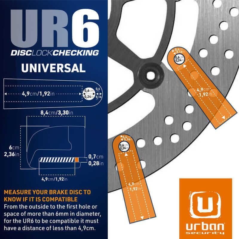 URBAN SECURITY UR6 ALARMLI DISK KILIDI 6mm