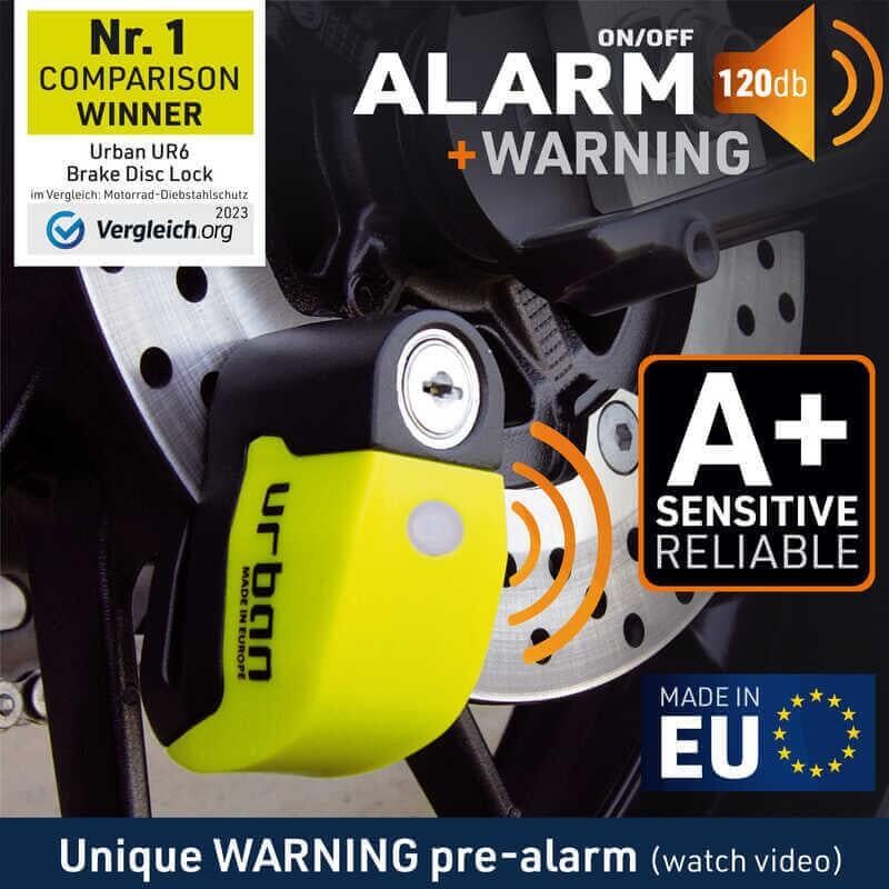 URBAN SECURITY UR6 ALARMLI DISK KILIDI 6mm