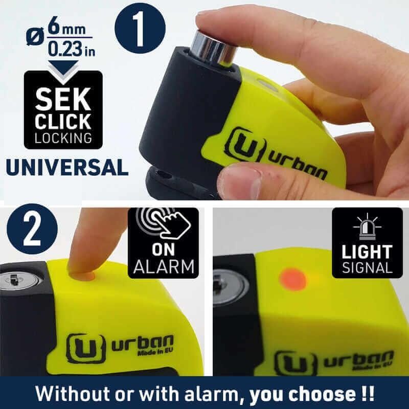 URBAN SECURITY UR6 ALARMLI DISK KILIDI 6mm